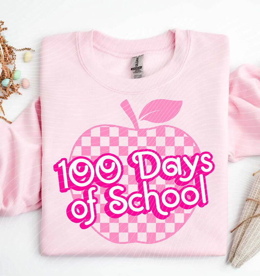 100 Days of School Pink Girl