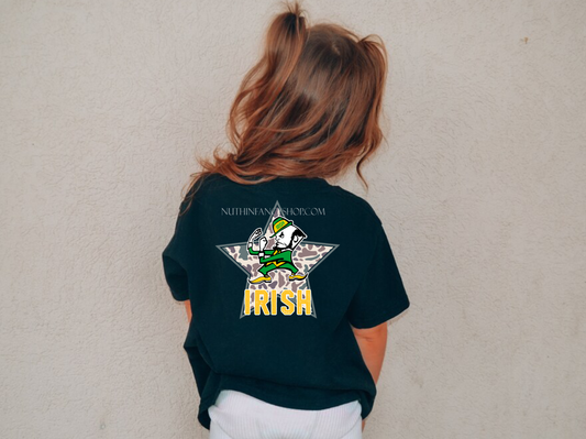 Irish Camo Star on Black