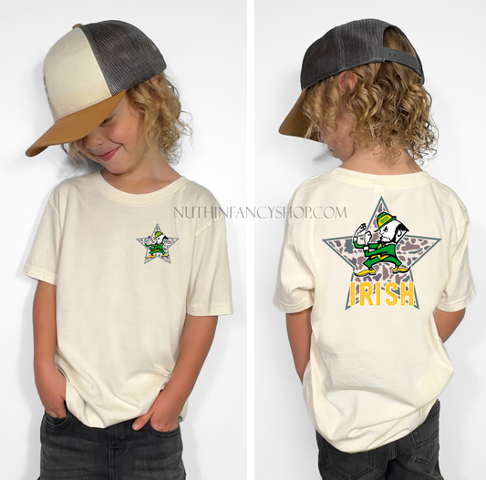 Irish Camo Star on Ivory