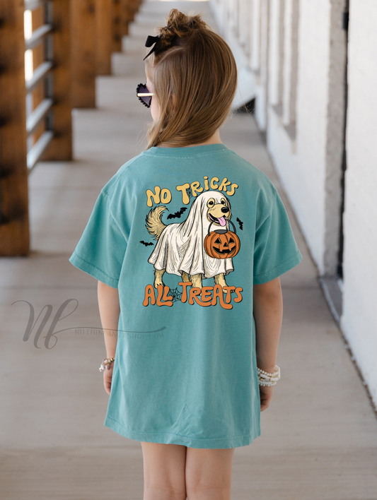 No Tricks, Just Treats Spooky Dog