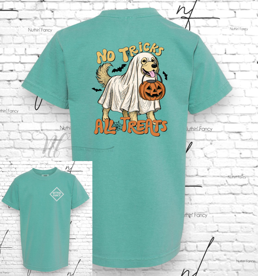 No Tricks, Just Treats Spooky Dog