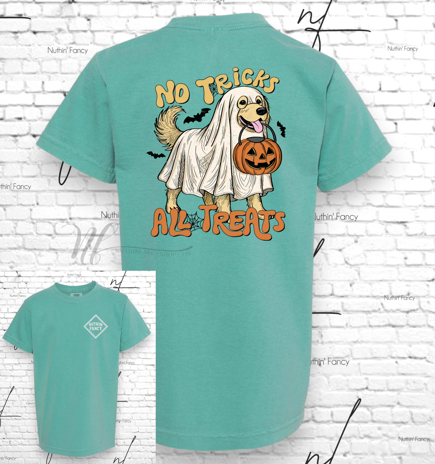 No Tricks, Just Treats Spooky Dog