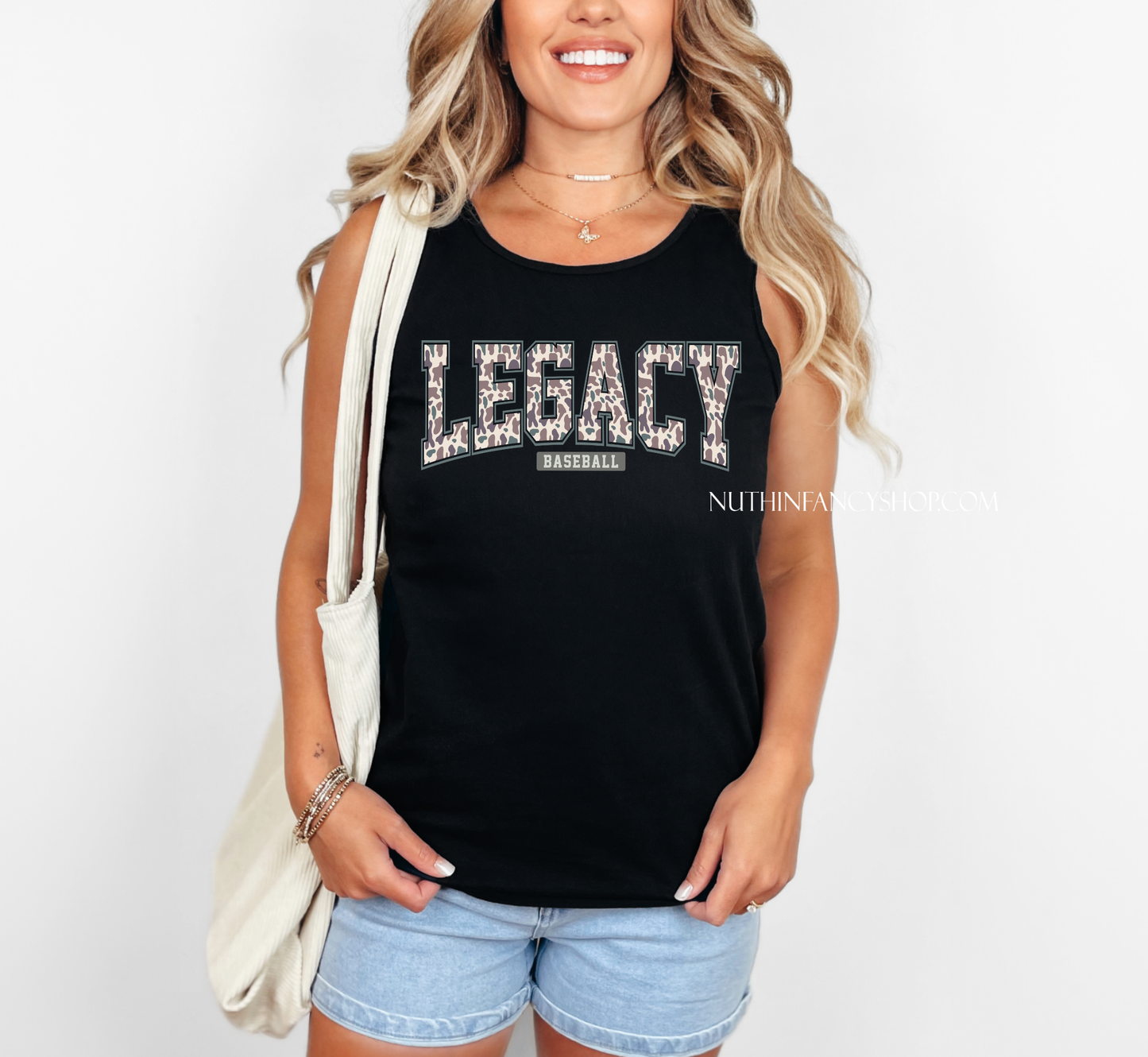 Legacy Varsity Tan Camo on Black