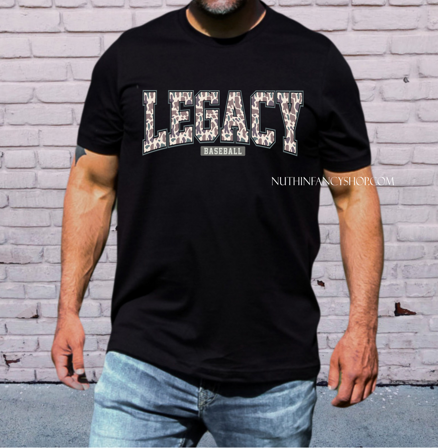 Legacy Varsity Tan Camo on Black
