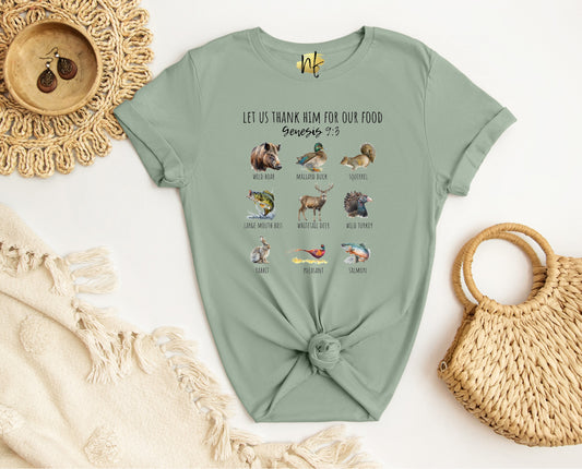 Let Us Thank Him For Our Food, Front Only