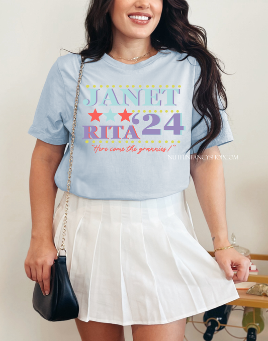 Janet and Rita Light Blue