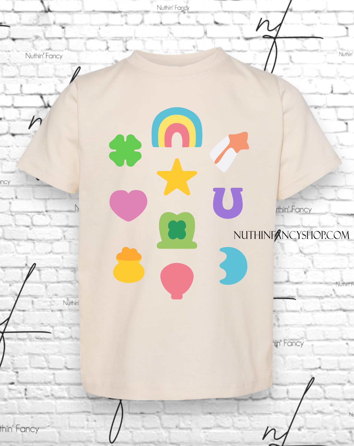 Lucky Collage of Charms Ivory