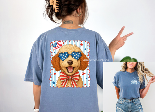 Patriotic Doodle on Denim