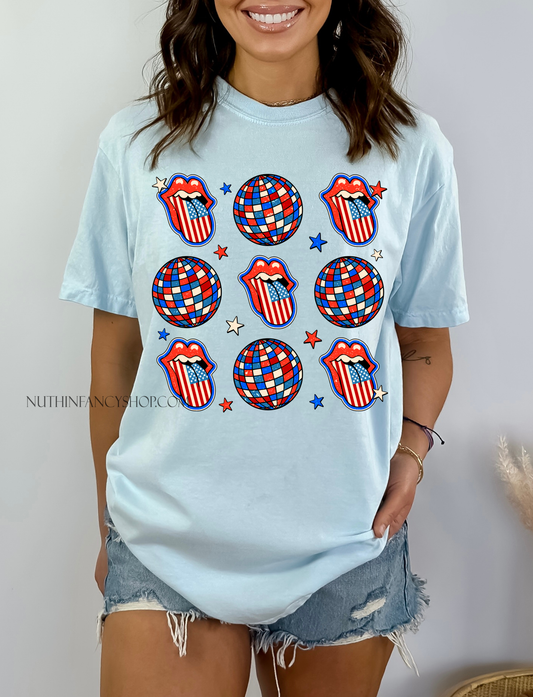 Patriotic Disco Collage