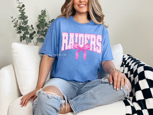 Raiders Preppy Pink Floral with Bow