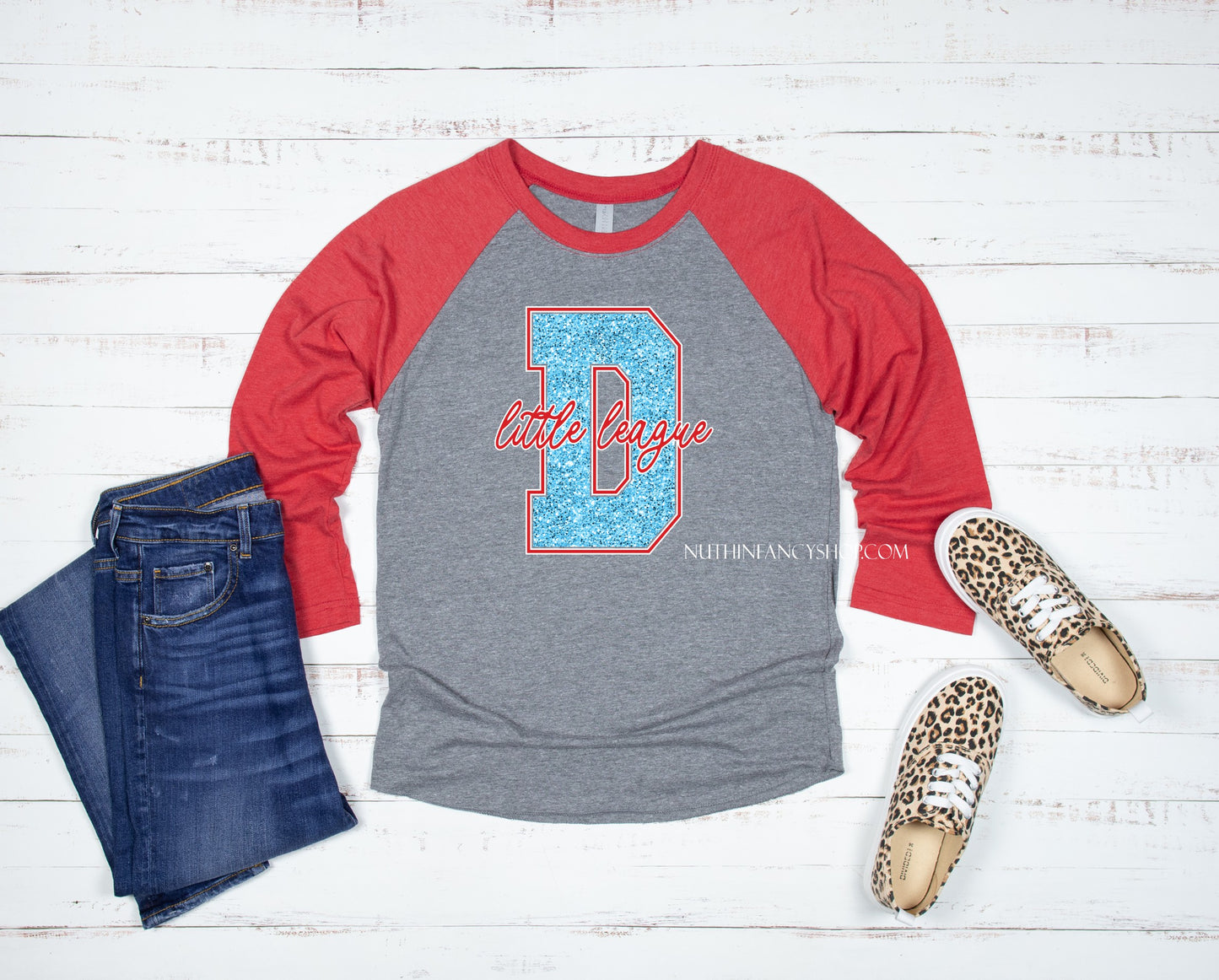 Dudley Little League FAUX Blue Glitter