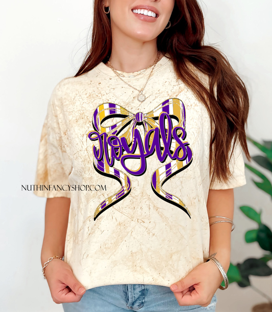 Royals Hand Drawn Bow on Gold