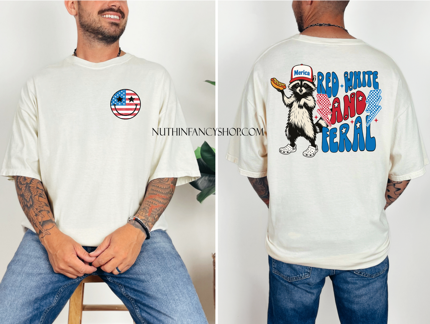 Red White and Feral, Front and Back