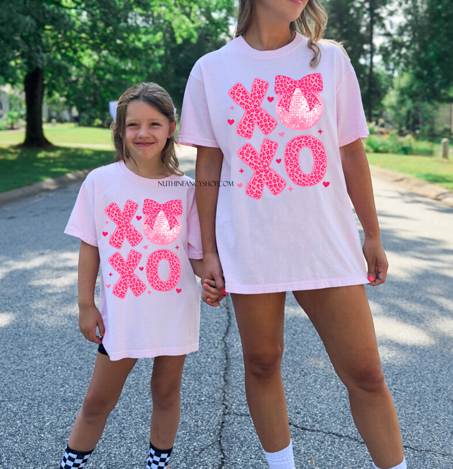 Pink Leopard XOXO, Light Pink