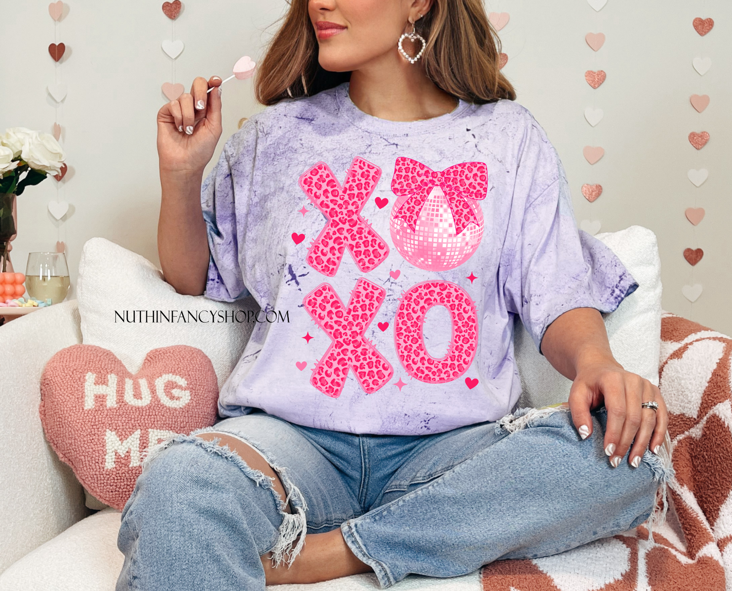 Pink Leopard XOXO, Violet