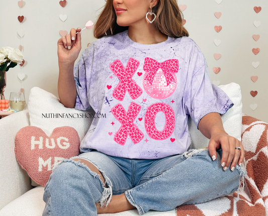 Pink Leopard XOXO, Violet