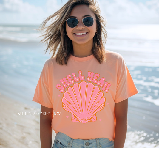 Shell Yeah on Neon Cantaloupe