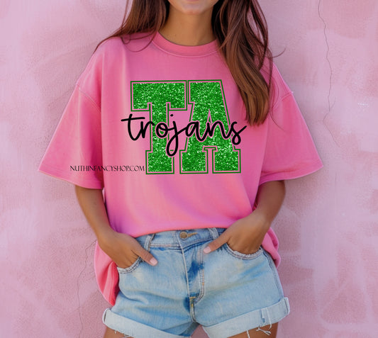 Twiggs Academy Faux Glitter on Hot Pink