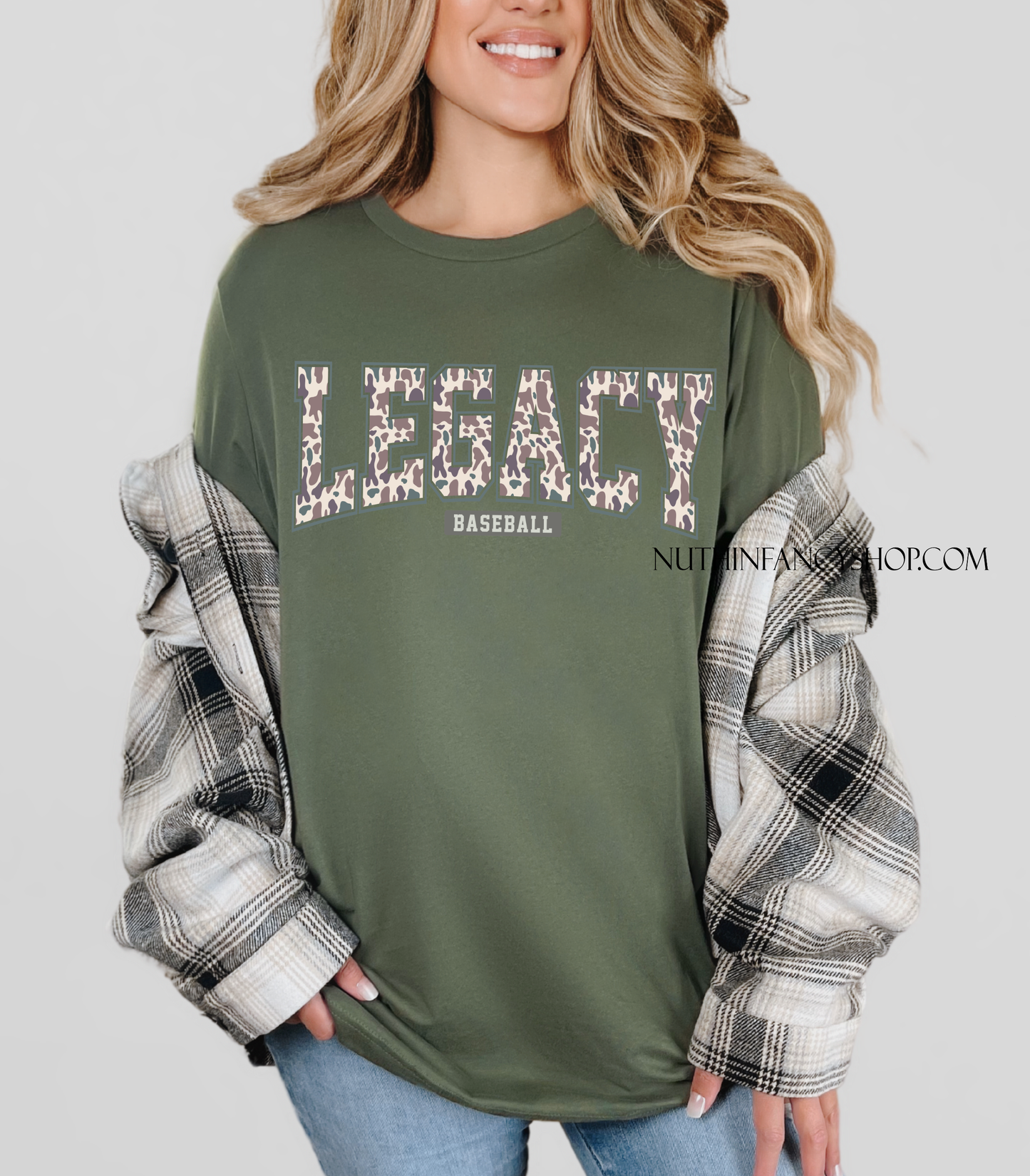 Varsity Style Legacy in Tan Camo on Green