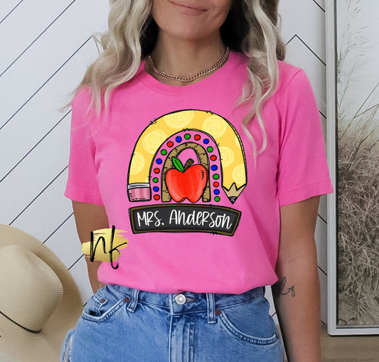 Teachers Chalkboard Rainbow