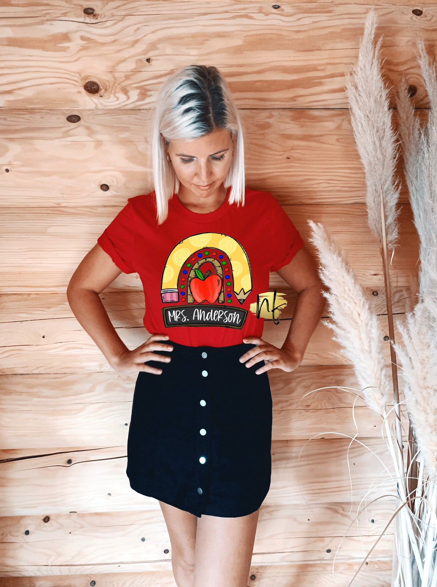 Teachers Chalkboard Rainbow