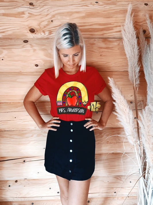 Teachers Chalkboard Rainbow