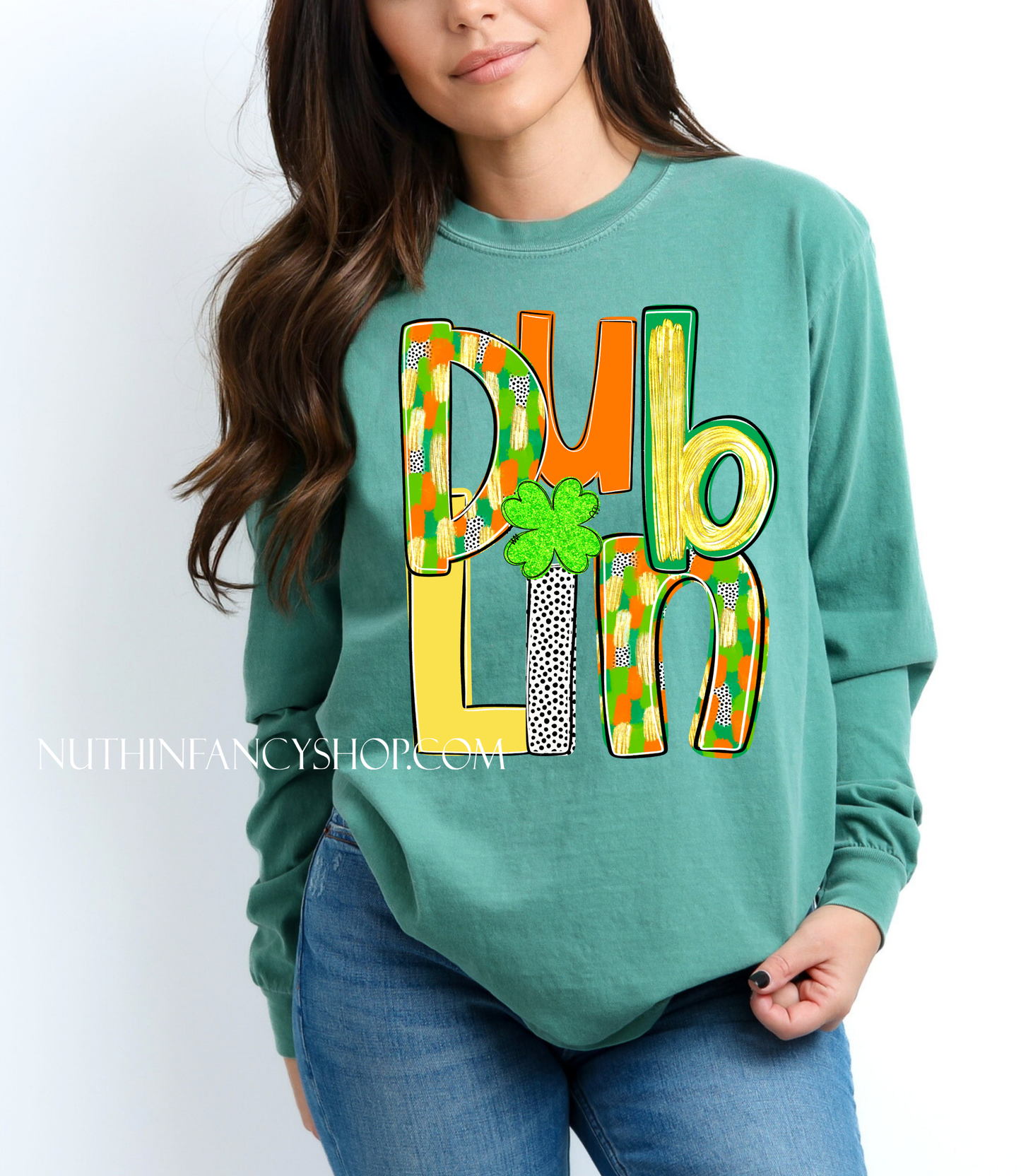 Dublin in Unisex Shades of Luck, on Green