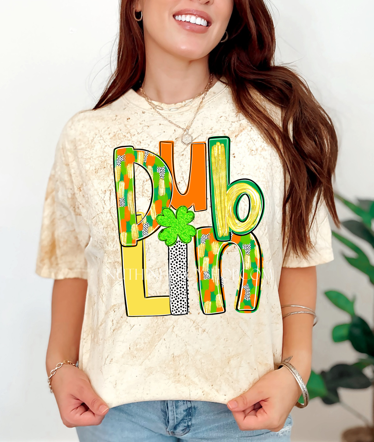 Dublin in Unisex Shades of Luck, on Mustard