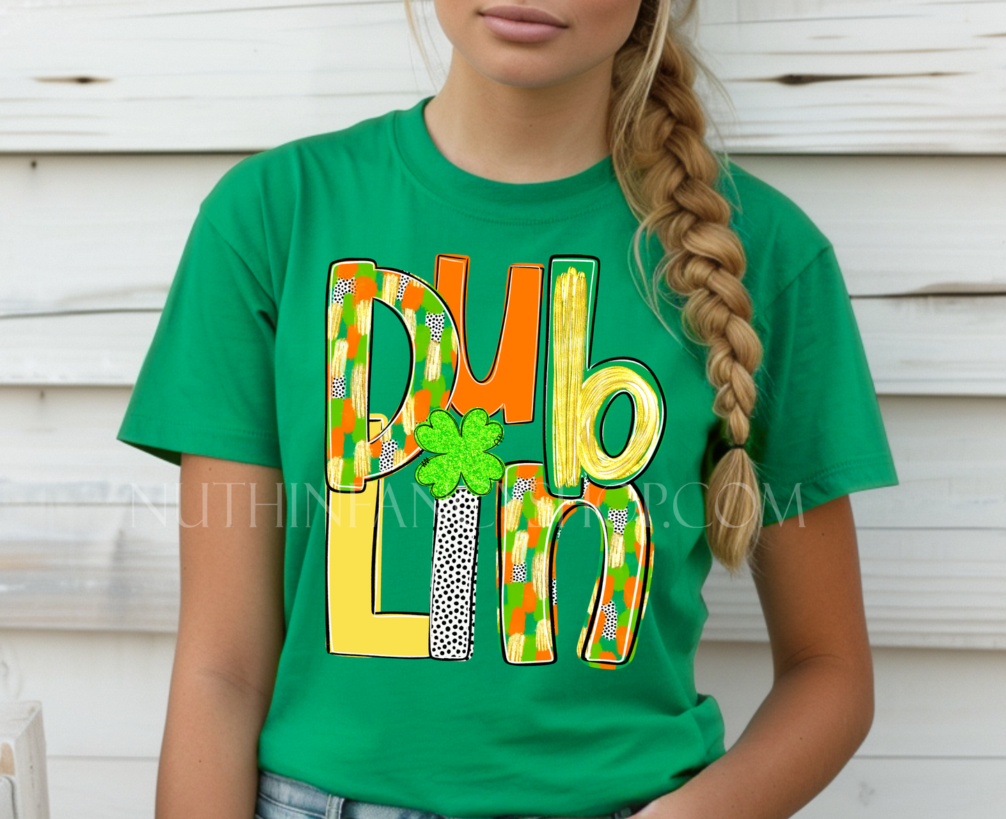 Dublin in Unisex Shades of Luck, on Green