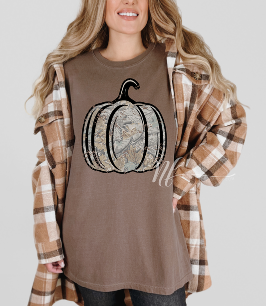 Vintage Camo Faded Pumpkin