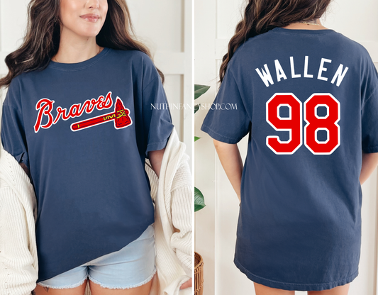 98 Atlanta Team, Unisex Comfort Colors Washed Out Navy