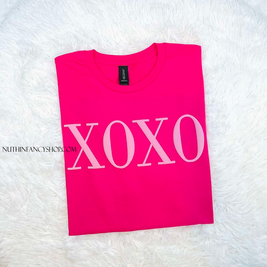XOXO Puff, Hot Pink