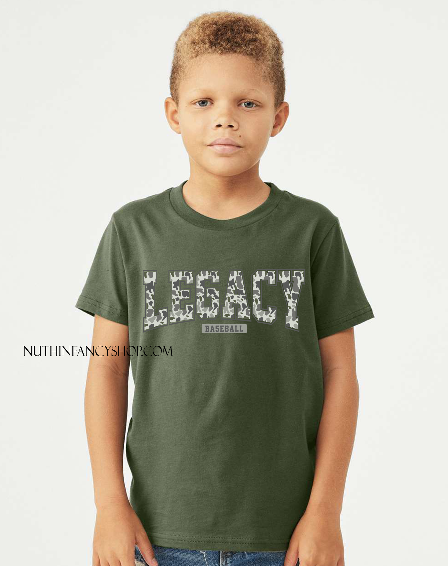 Varsity Style Legacy in Green Camo on Green