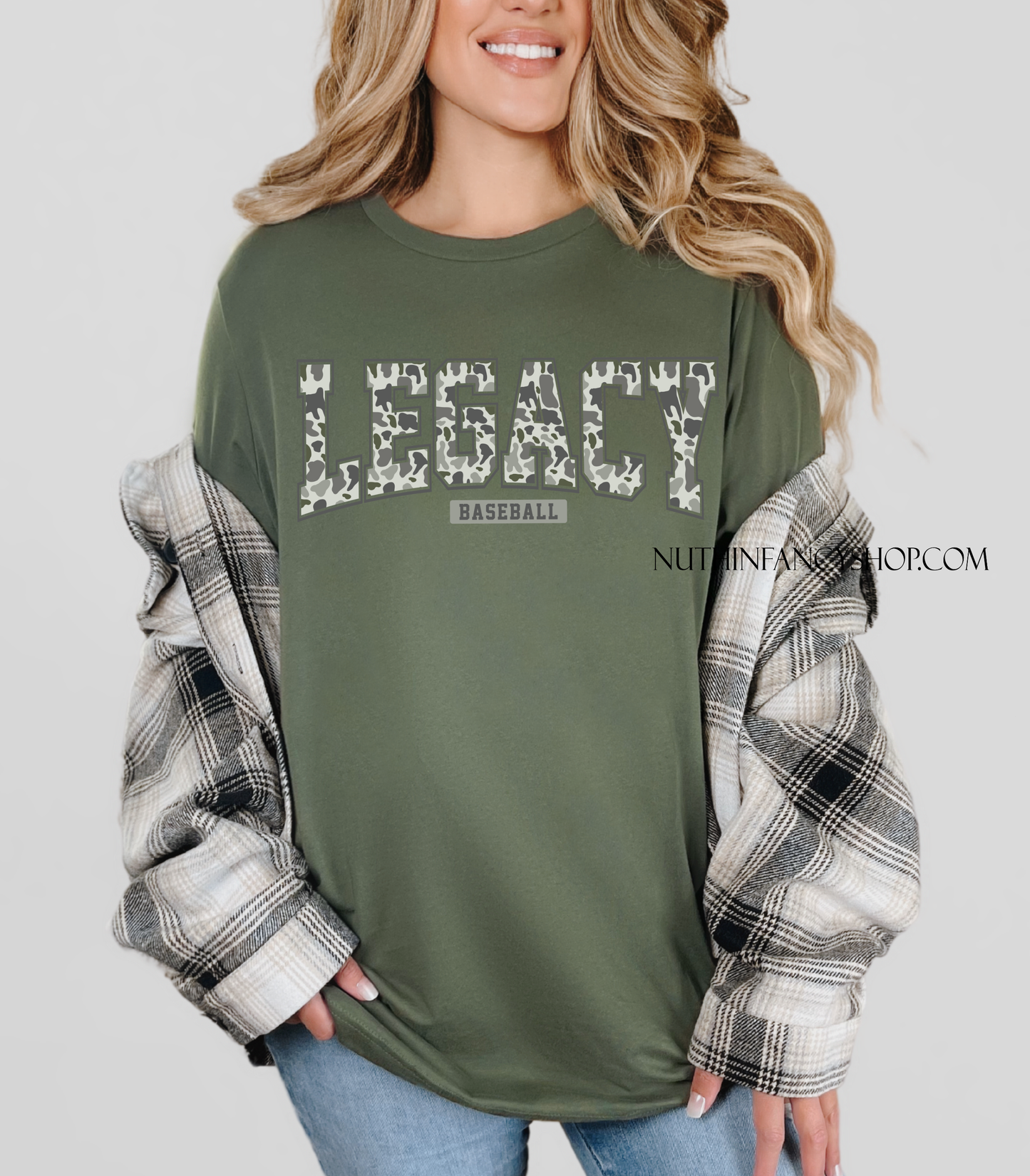 Varsity Style Legacy in Green Camo on Green