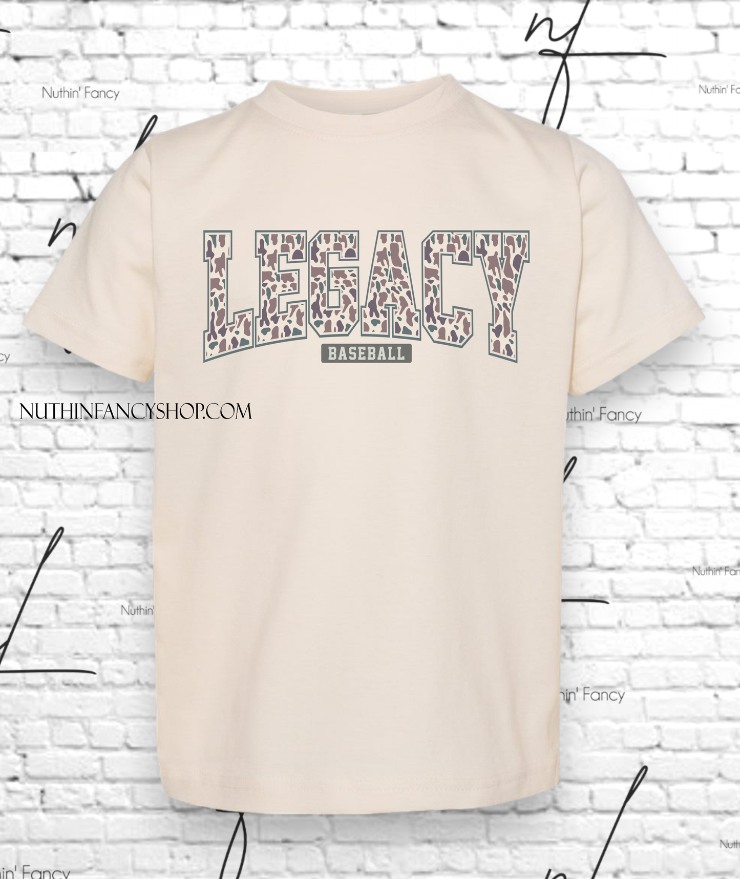 Varsity Style Legacy in Tan Camo on Ivory