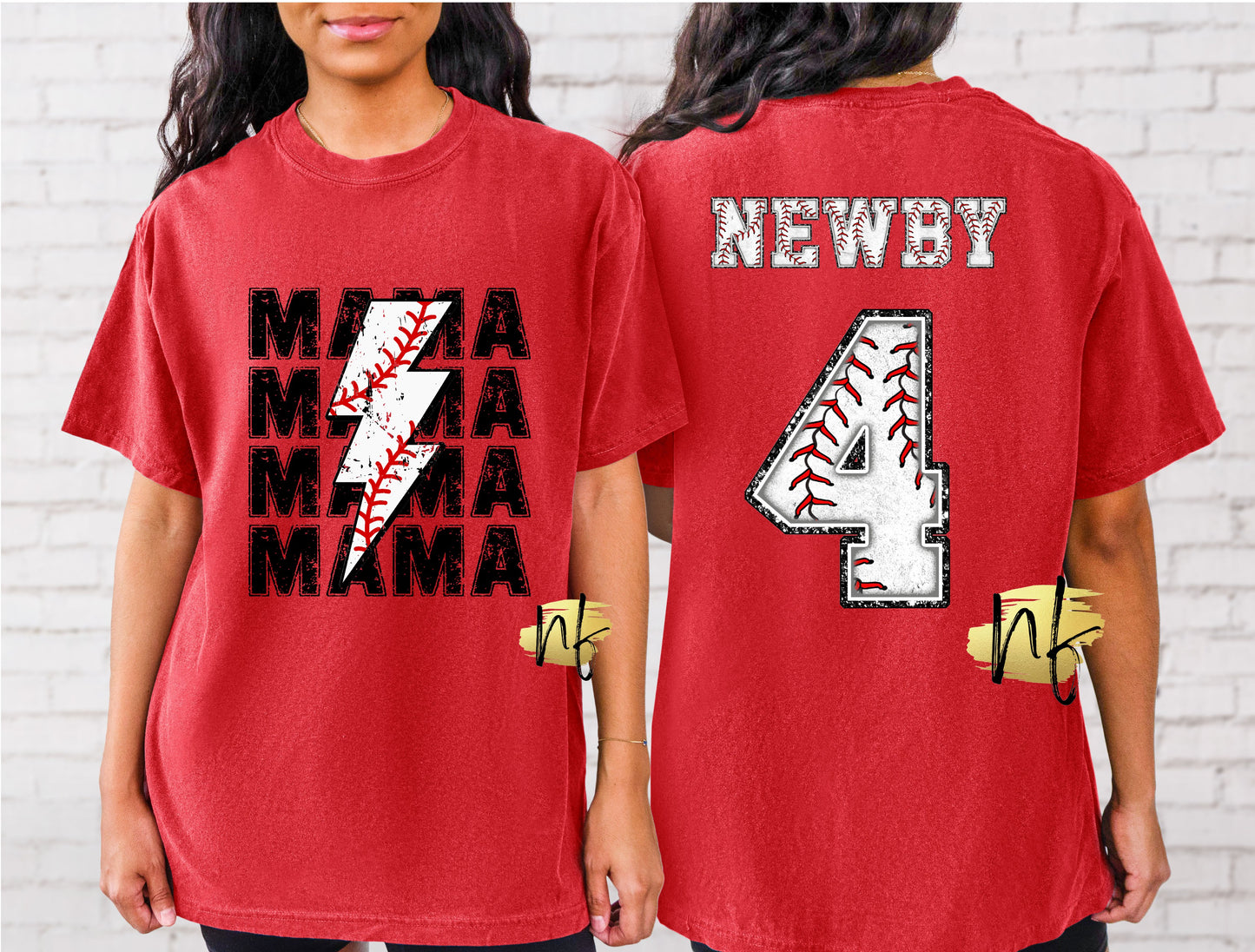 Baseball MAMA Faux Chenille