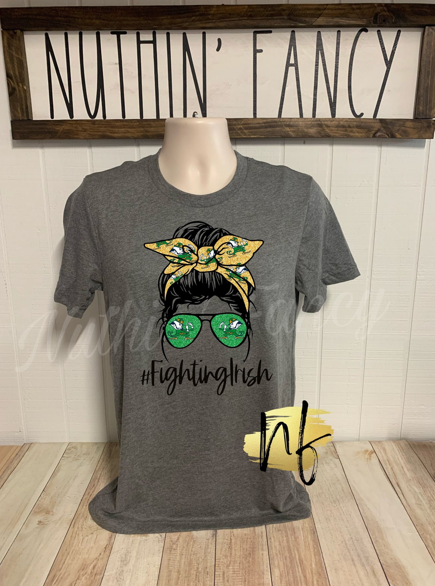 Fighting Irish Messy Bun