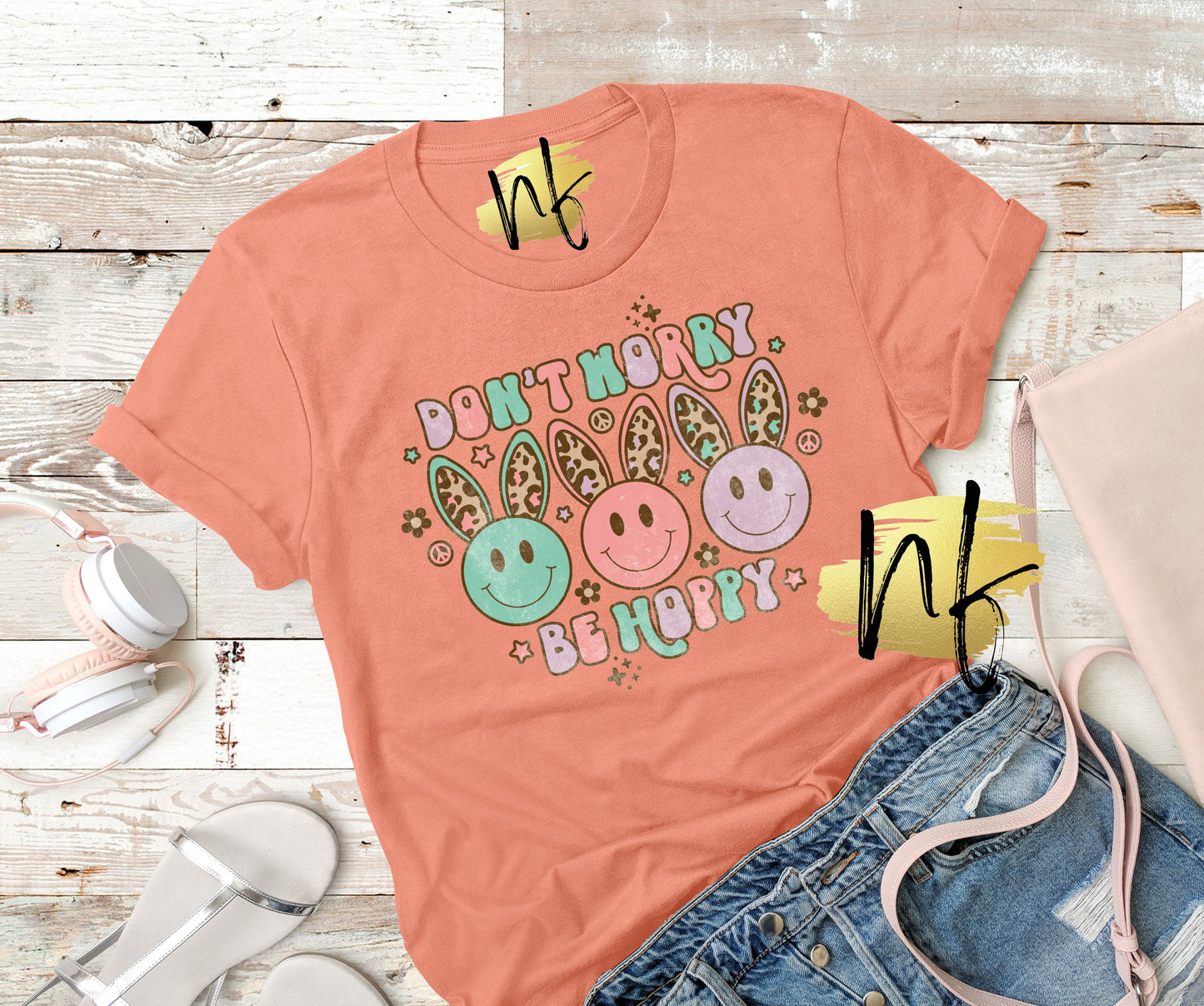 Don't Worry be Hoppy Leopard Ears