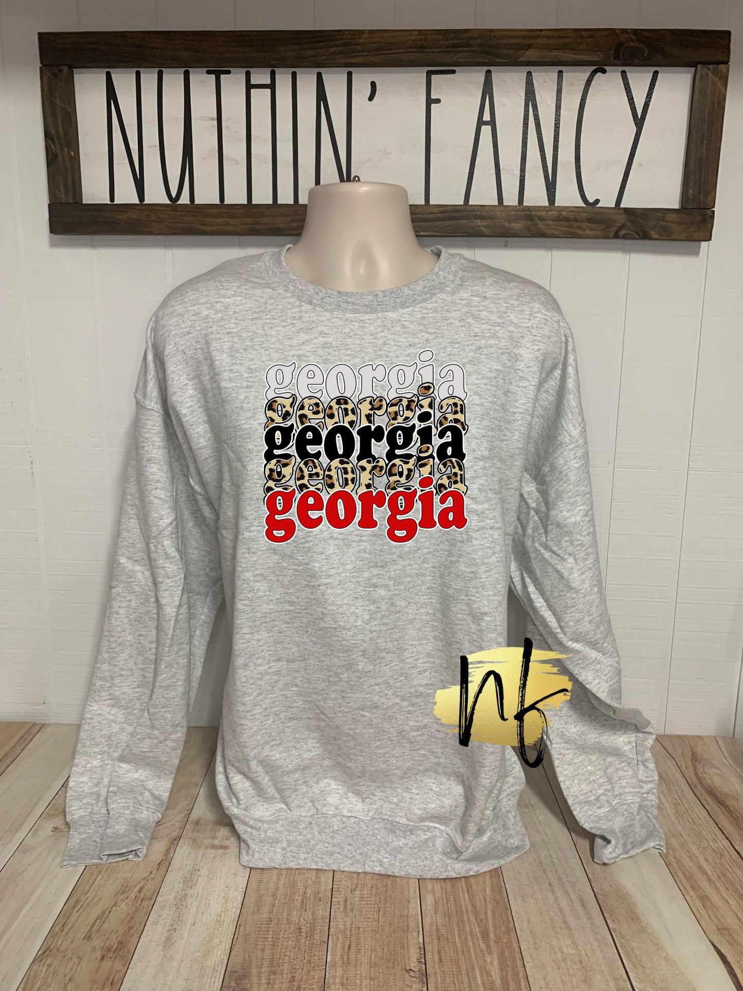 G Repeat with Leopard Sweatshirt