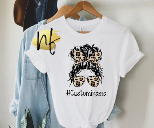 Messy Leopard Bun Customize