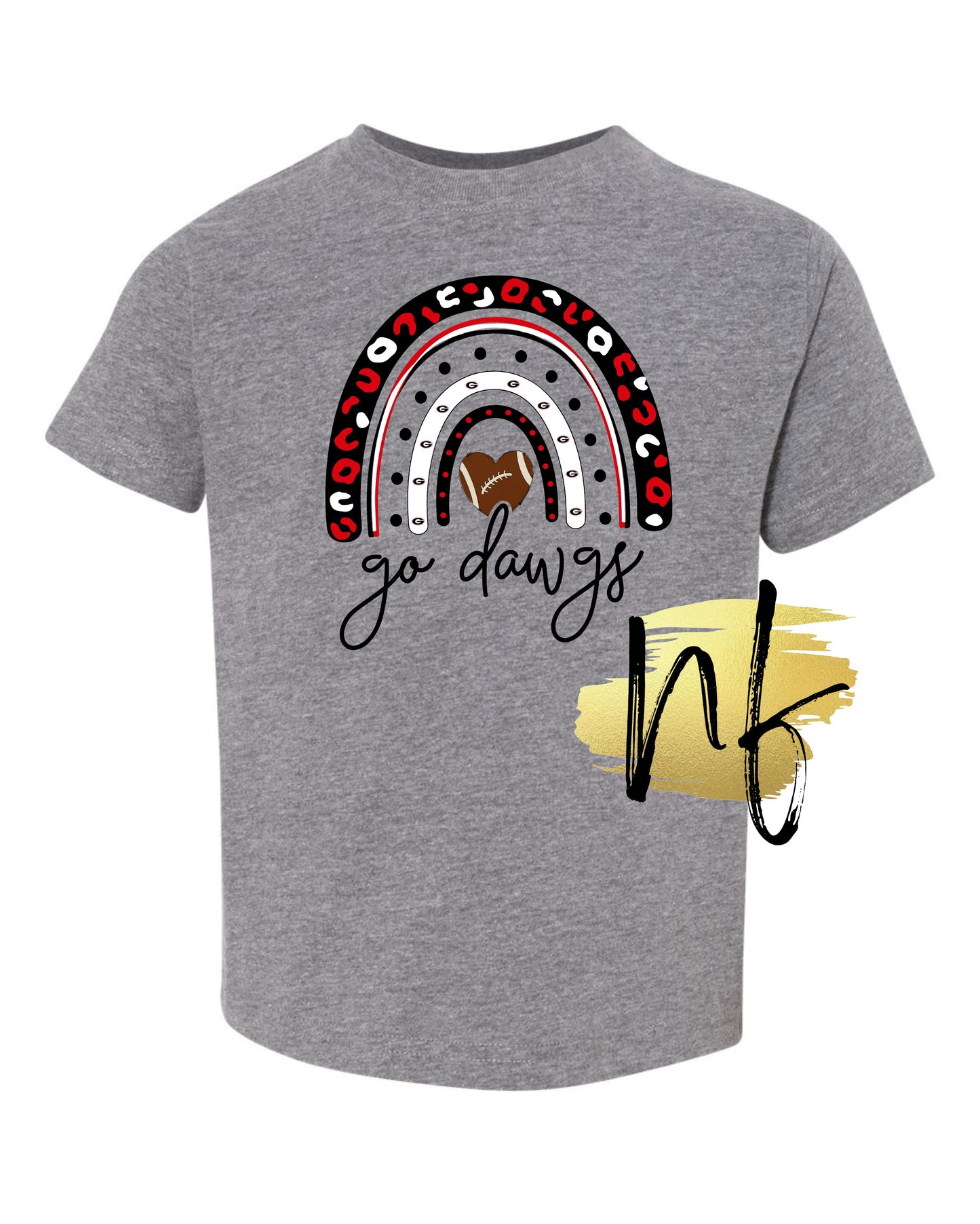 TODDLER/INFANT Go Red and Black Rainbow