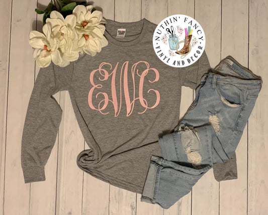 Pink Script Monogram