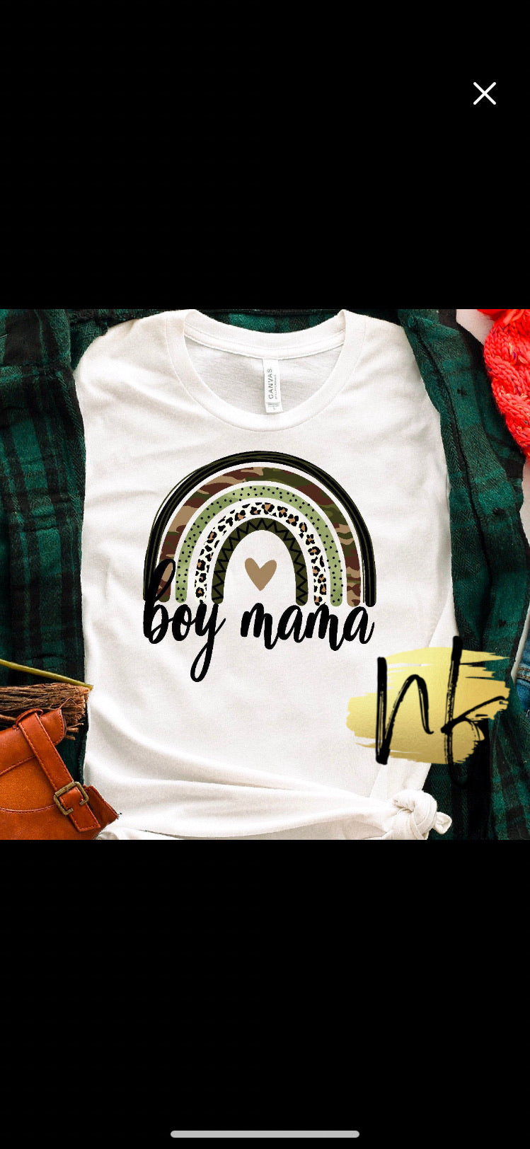 Boy Parent Camo Rainbow