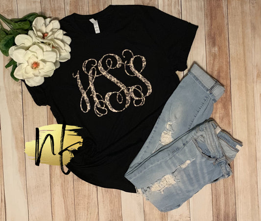 Leopard Script Monogram