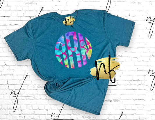 Colorful Circle Monogram