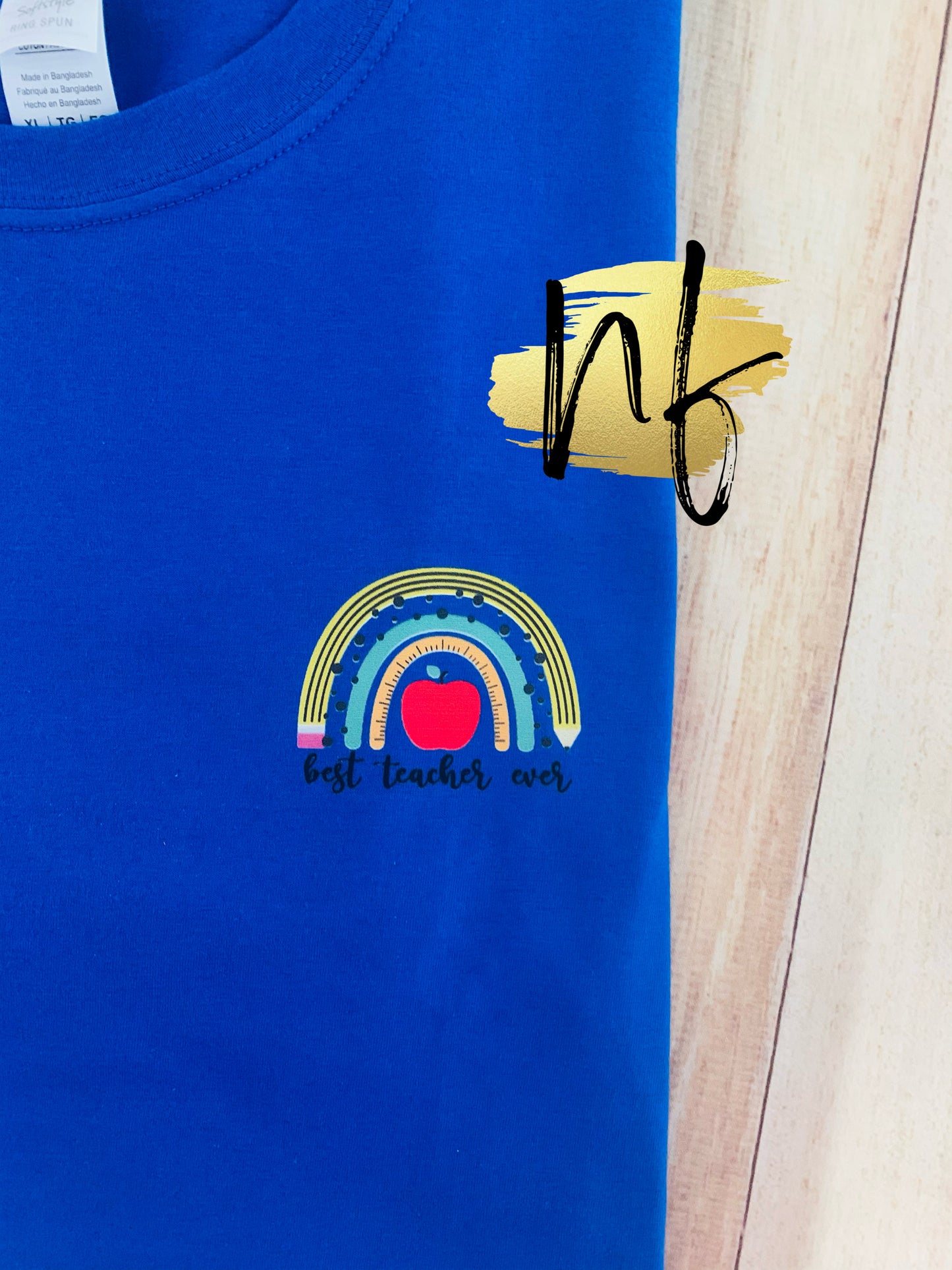 Teacher Rainbow Pocket Design