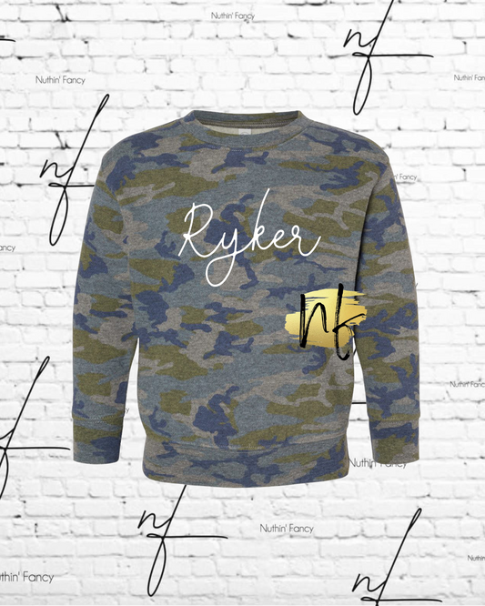 Camo Sweatshirt Name