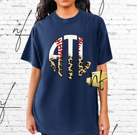 A T L Atlanta Leopard Monogram