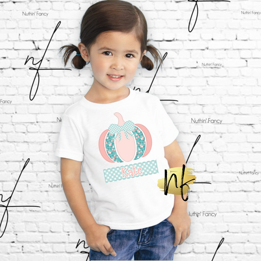 Girly Patterned Pumpkin