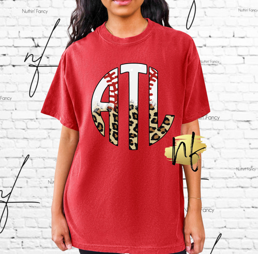 A T L Atlanta Leopard Monogram